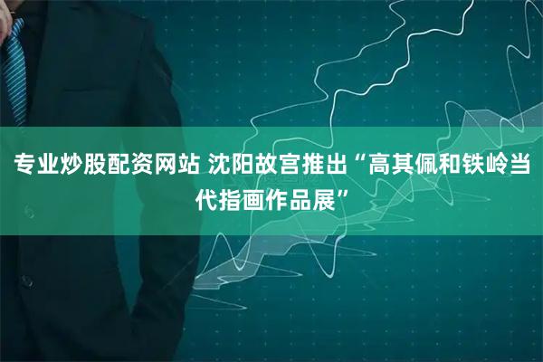 专业炒股配资网站 沈阳故宫推出“高其佩和铁岭当代指画作品展”